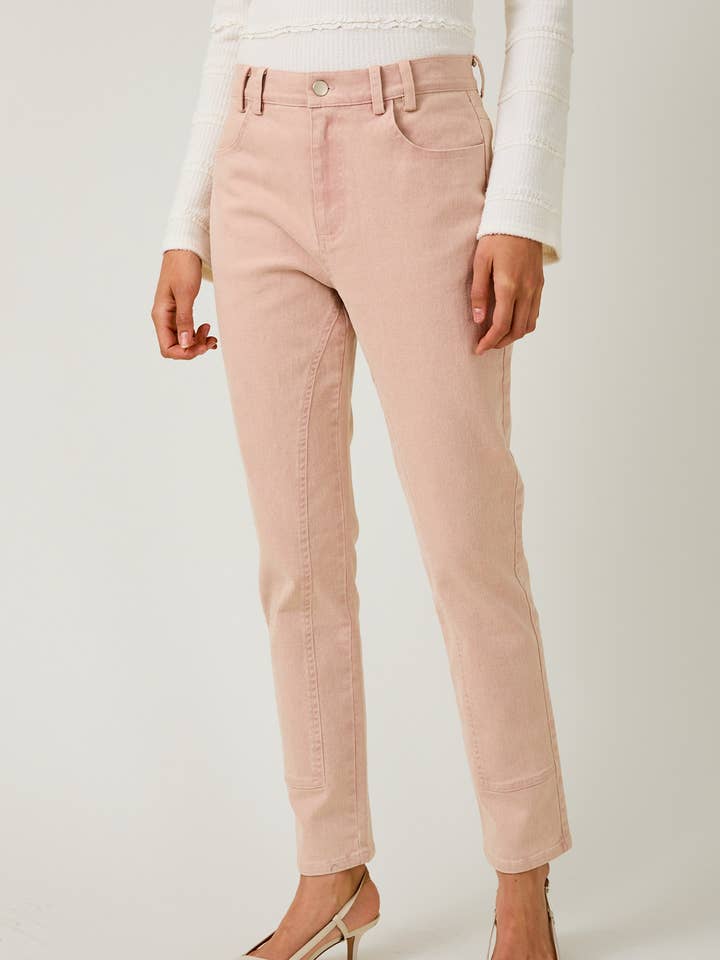 STRETCHY TWILL SLIM FIT WASHED PANTS for wholesale by Sunday Edition by LE LIS