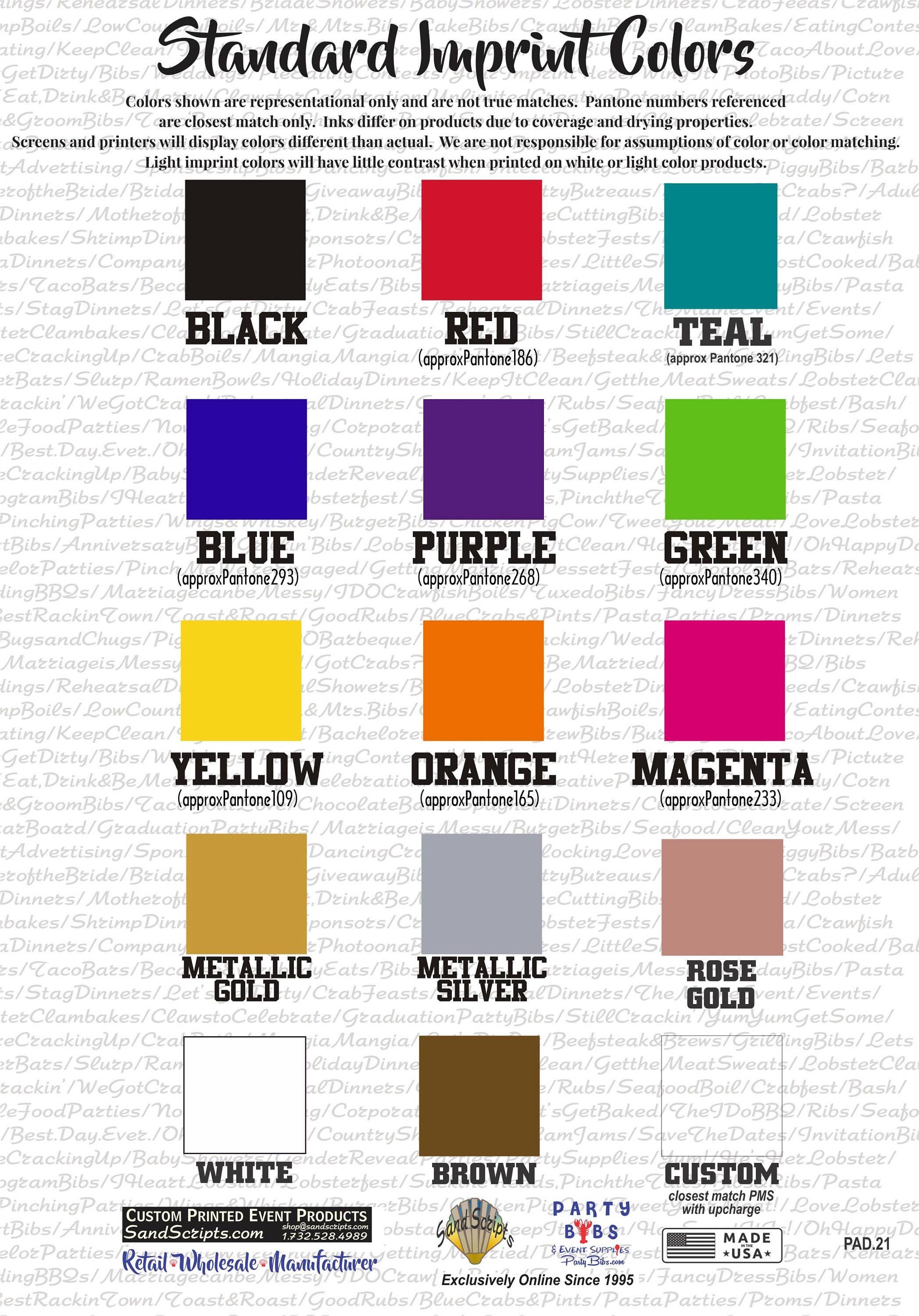 Party Bibs - Venta al por mayor Desinfectante de manos - ¡Límpiate las manos! Toallitas húmedas, diseño de stock, paquete de 255