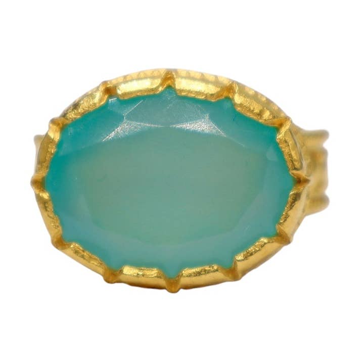 DIAPERIS – wholesale Cocktail/Statement Ring – MORPHÉE RING BLÅ KALCEDON0