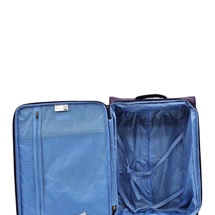 Infinity Leather (Upperclass Fashions Ltd) – wholesale Luggage – Lightweight Cabin 4 Wheel Soft Luggage Travel Bag