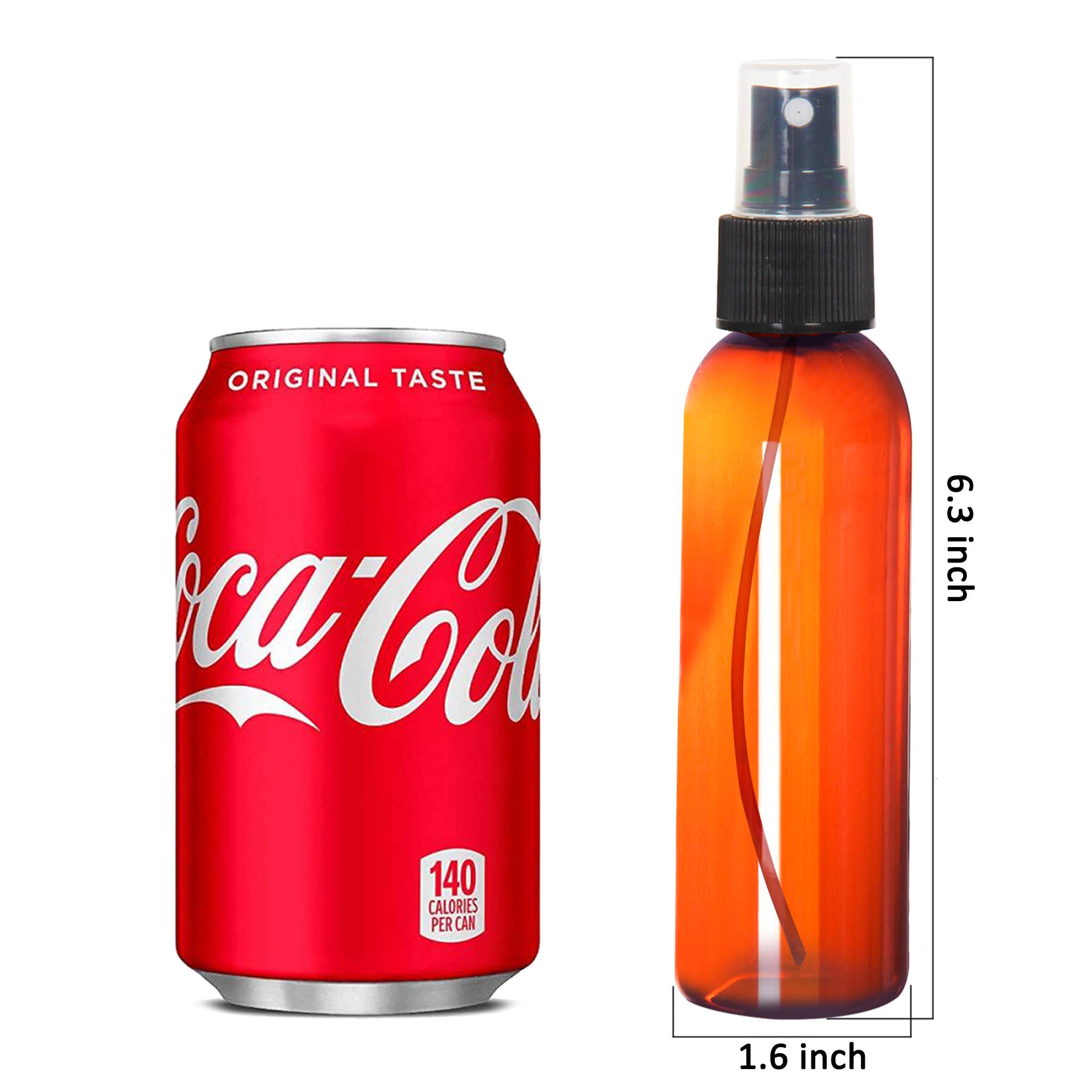 Youngever - Vente Vaporisateurs - Youngever Lot de 10 vaporisateurs vides en plastique de 4 oz - Ambre2