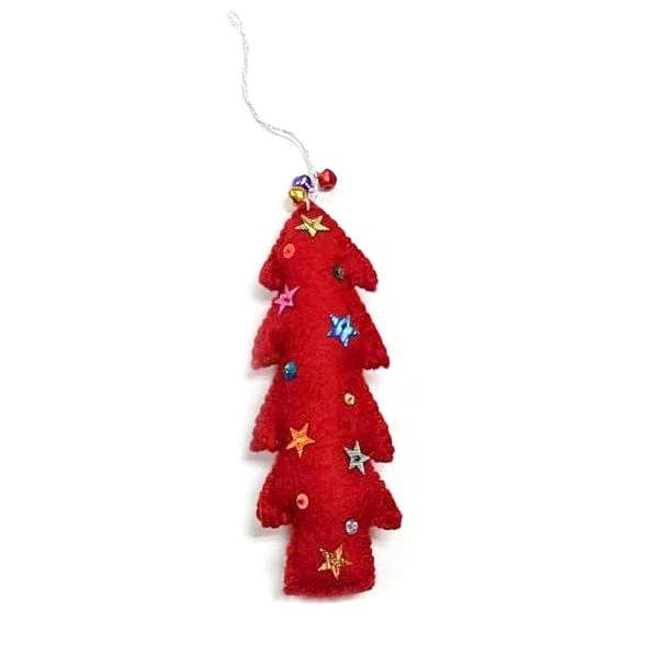 Friendsheep - Wholesale Ornament - King Pine Tree Holiday Eco Wool Ornament