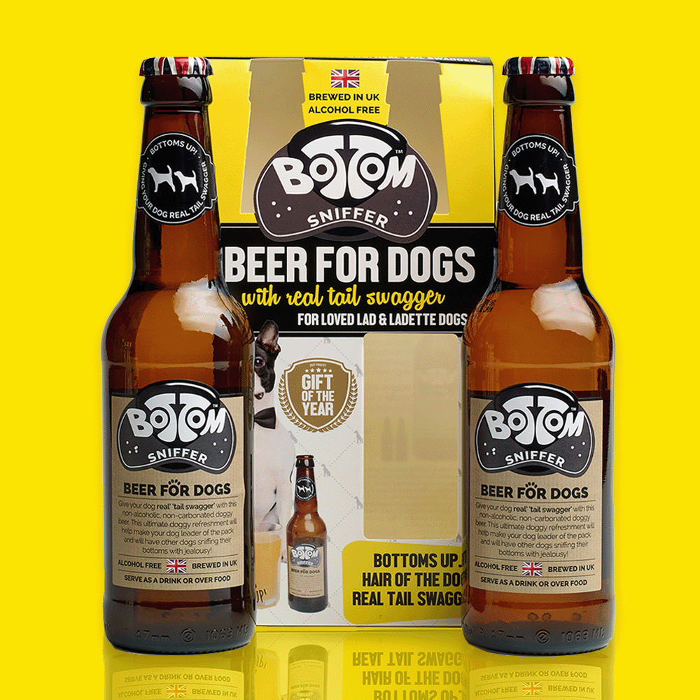 WOOF&BREW LTD – wholesale Godis - Hund – Woof&Brew Bottom Sniffer 'Beer' för hundar Duopaketui om 62