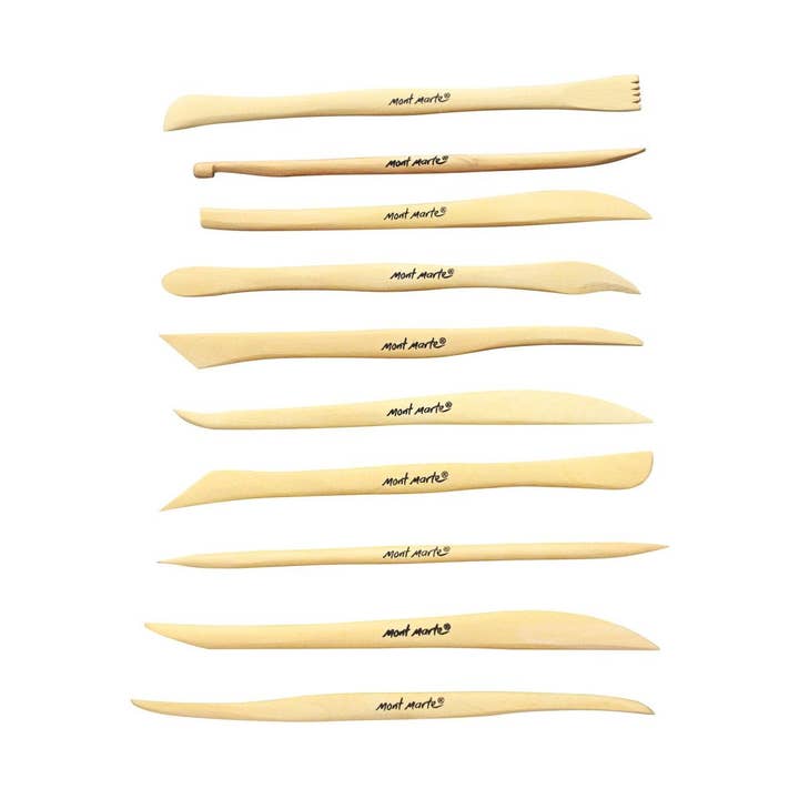 Mont Marte Usa, Inc. - Wholesale Clay - Mini Modelling Tools Boxwood 10pc2
