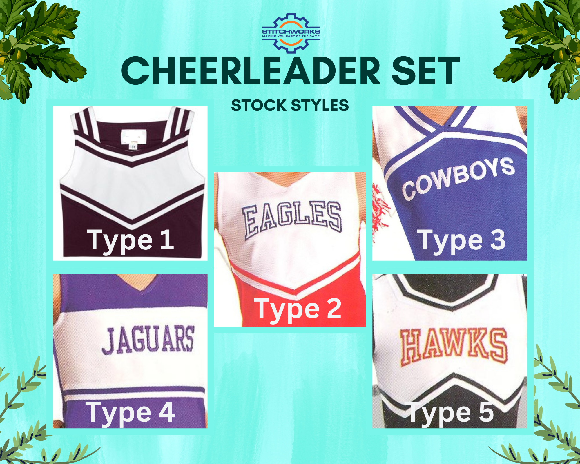 Stitchworks - Wholesale Costume - Kids - Infant/Toddler/Youth Blank Cheerleading Sets4