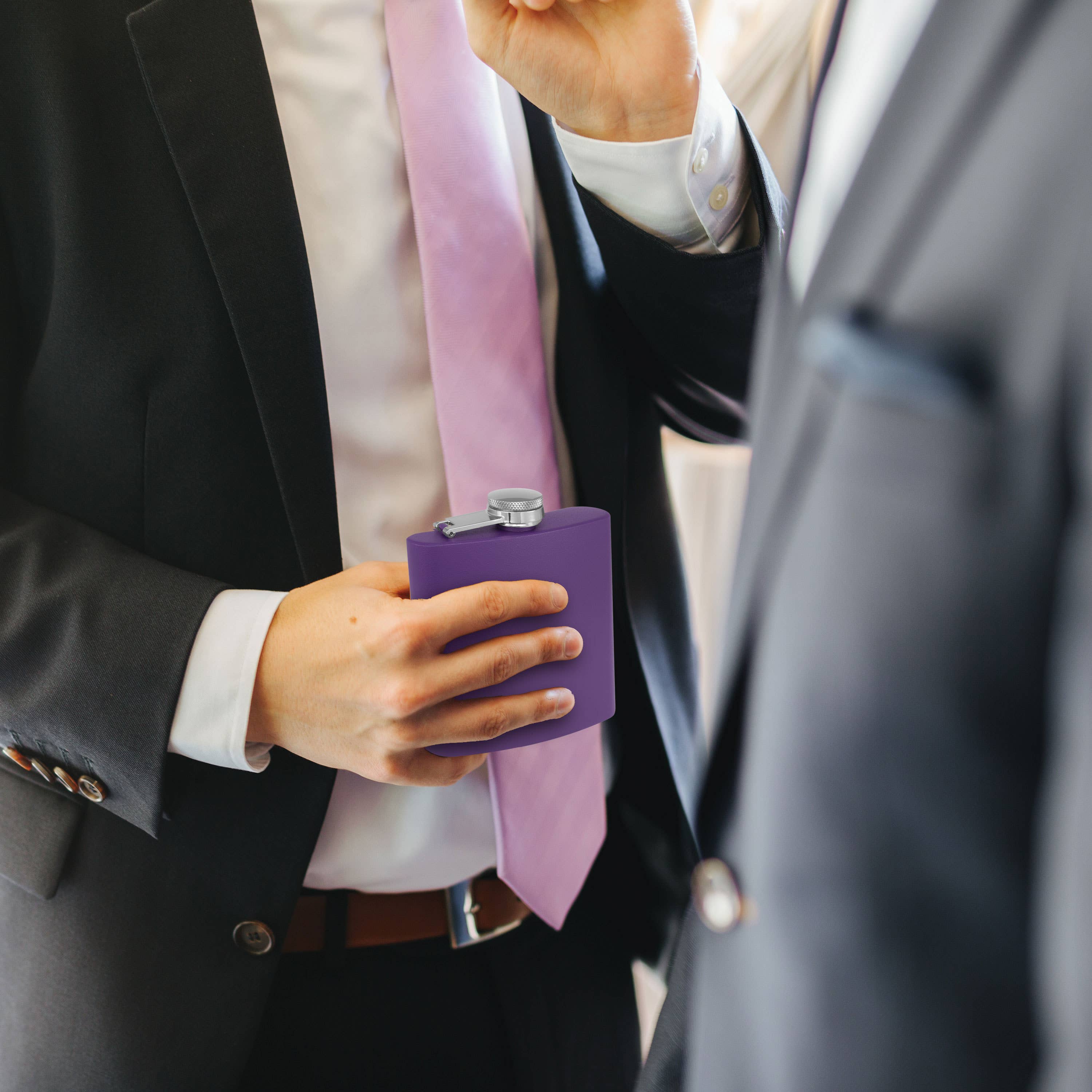 Clear Water Home Goods - Vente Flasque - Flacon à hanche en acier inoxydable de 6 oz avec entonnoir | Flacon revêtu de poudre36