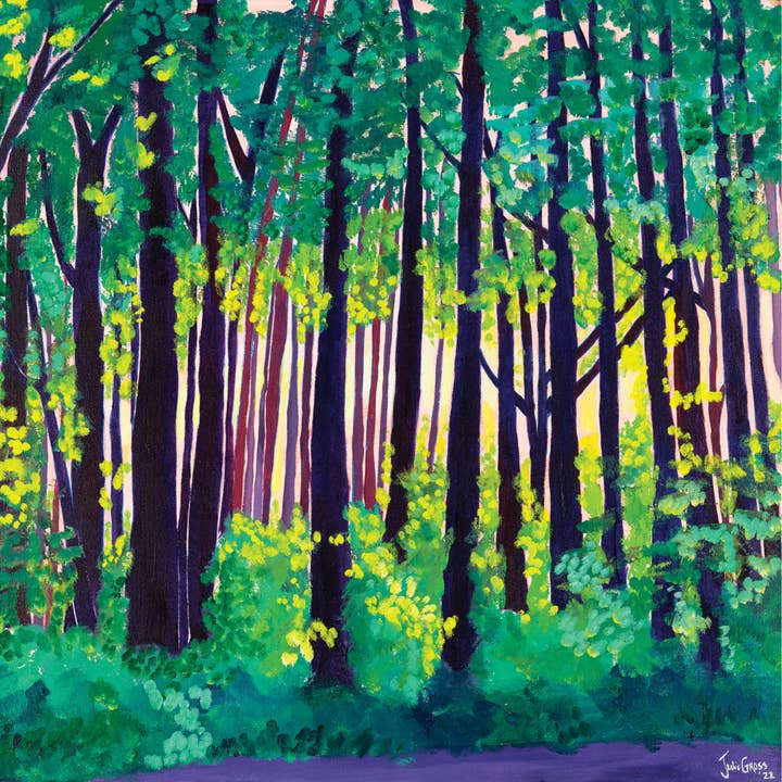 Boslicht Print - 8x8 voor wholesale door Julie Gross Artist