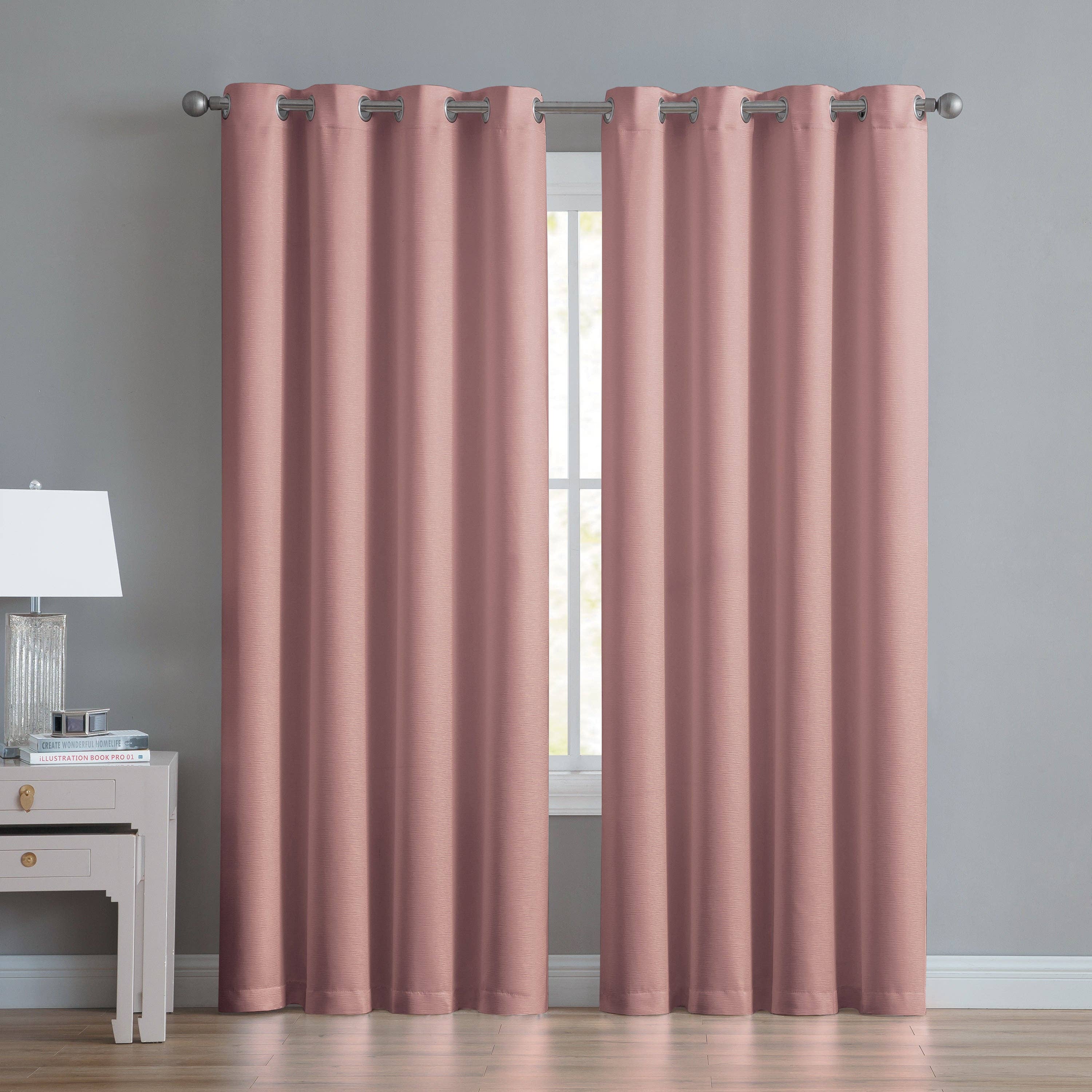 Linen Mart – wholesale Curtain – Abstract Grommet Top Thermal Insulated Blackout Window Curta3