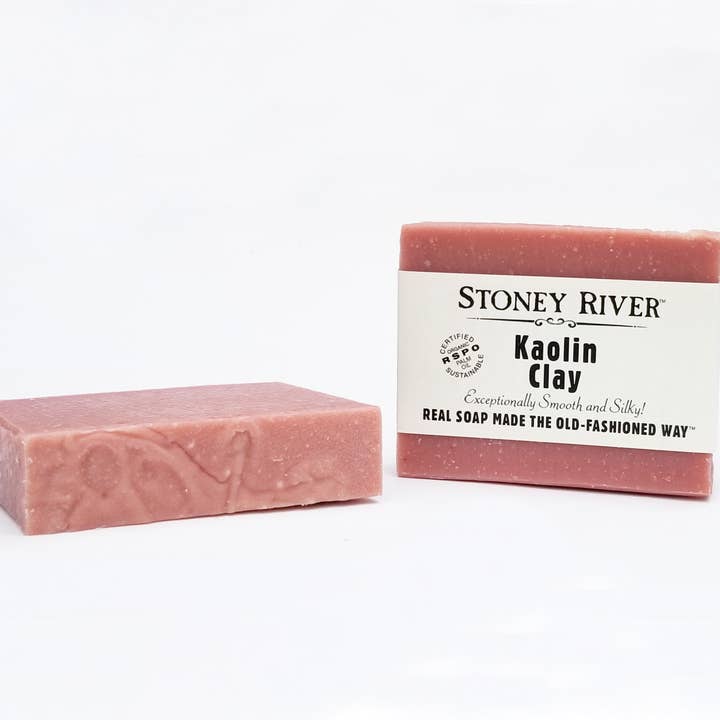 Stoney River Soaps - Wholesale Bar Soap - Pink Kaolin Clay Soap Bar