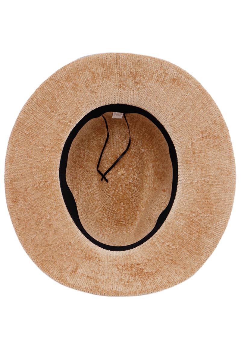 Cap Zone – wholesale Fedora – Women’s – Velvety Corduroy Woven Chenille Floppy Fedora Rancher Hat11