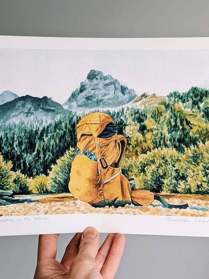 Sac à dos en tissu Tetons - Fine Art Print pour la vente par Kim Everhard Art