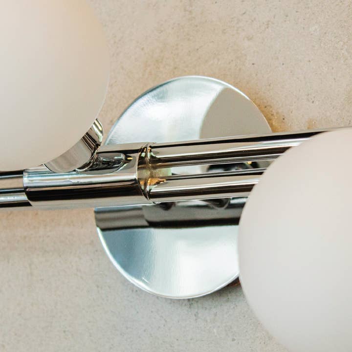 HEKA LIGHTING & TRADING LTD - Wholesale Sconce - Modern Brass Vanity Wall Light with Frosted Globe