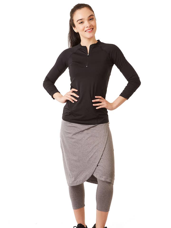 Faux Wrap Snoga 22'' - Heather Grey for wholesale by Snoga Athletics