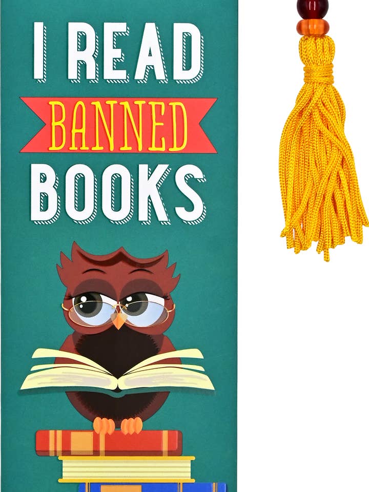 I Read Banned Books Beaded Bookmark for wholesale by Peter Pauper Press