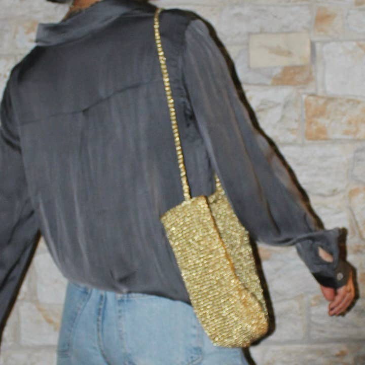 Knitting Braid Handle Basket Shape Bag for wholesale by Sook Stainable