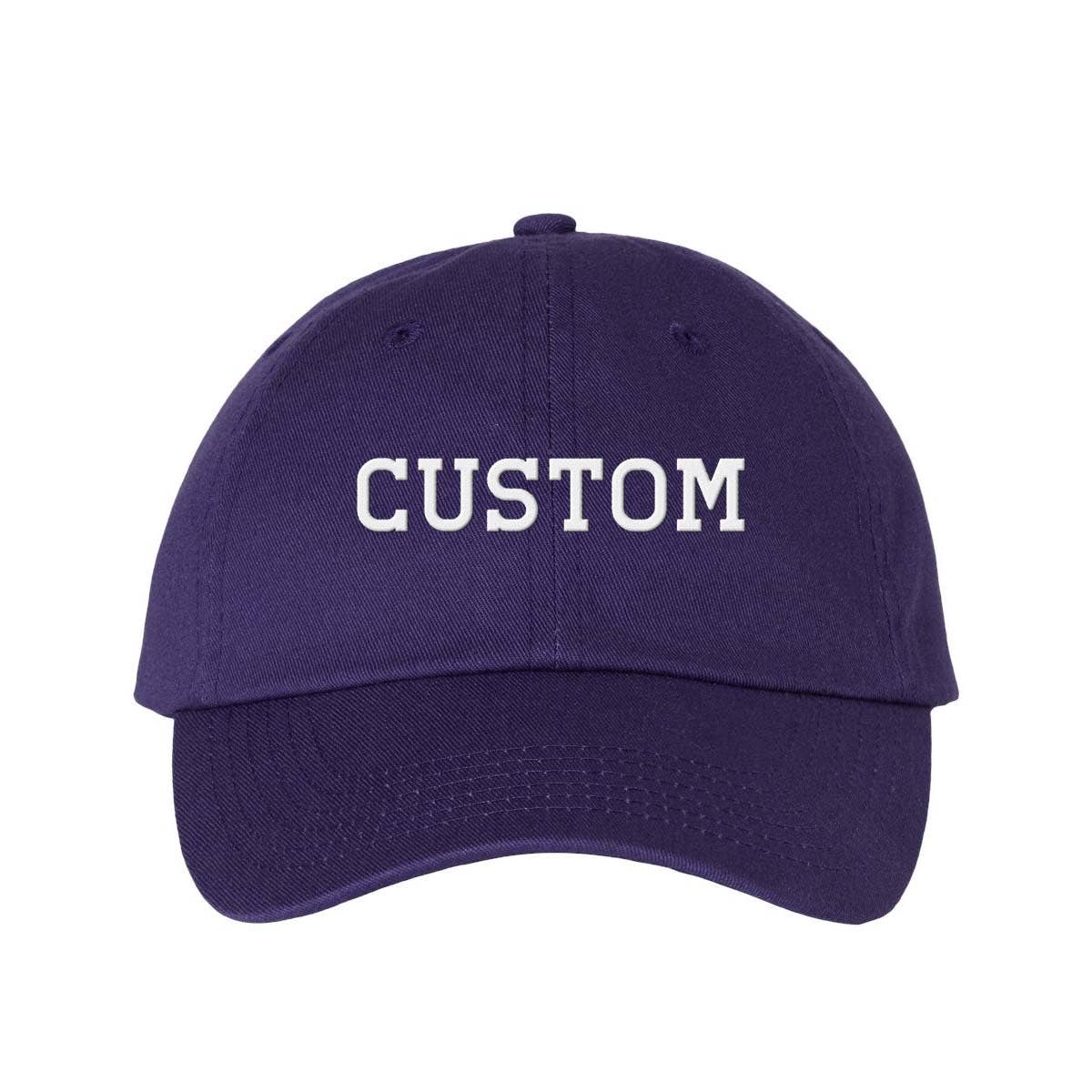 Lucky Luna Apparel – wholesale Baseball cap – Unisex – Custom Text Regular Block Embroidered Dad Hat5