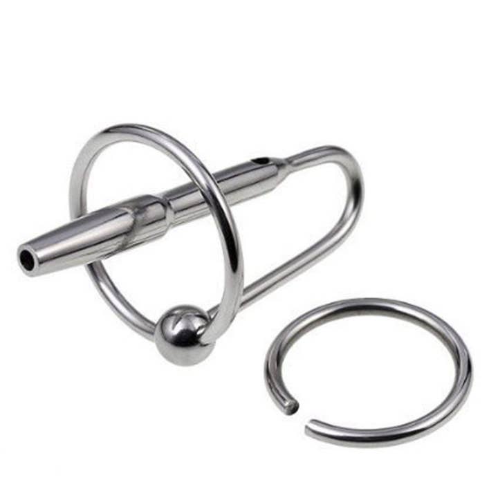 Plesur Body Products - Wholesale Sex Toy - Penis Plug - J-Shaped Sound with Glans Ring