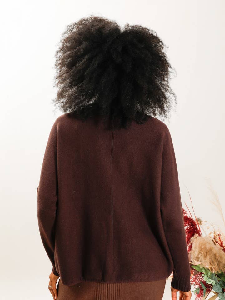 DIX-ONZE - Wholesale Knit Sweater - Women's - Fine Knit Minimalist Sweater – Adjustable Base with Tie3