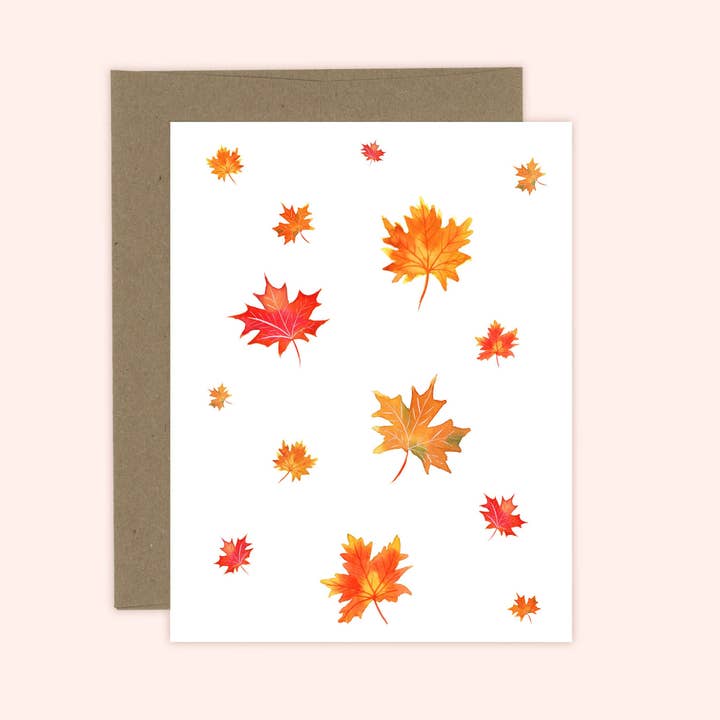 Maple Leaf Card | Canada for wholesale by Almeida Illustrations
