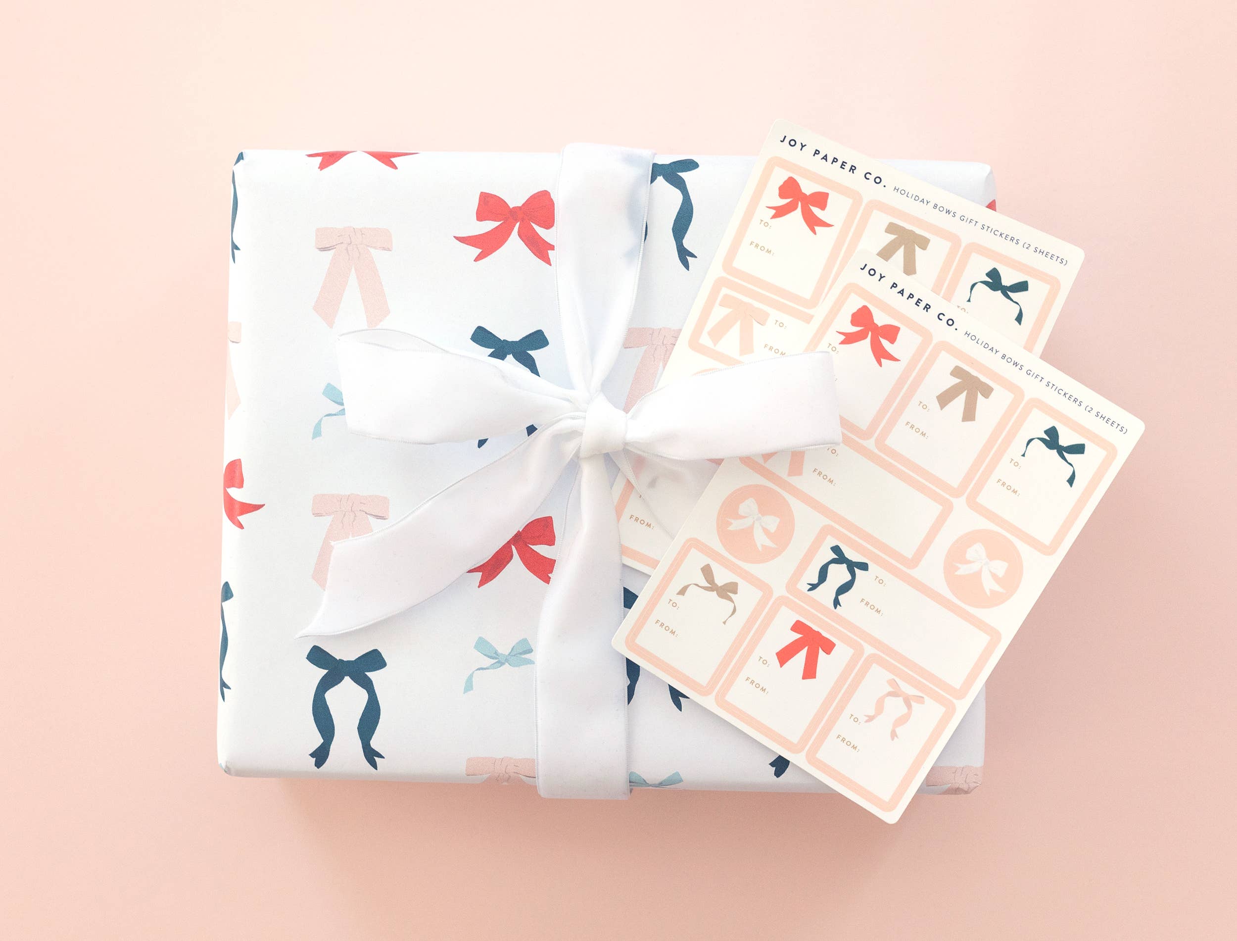 Joy Paper Co. - Wholesale Wrapping Paper Roll - Holiday Bows Wrapping Paper Continuous Roll4