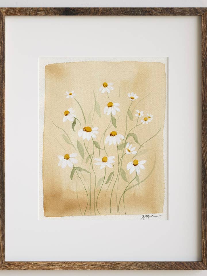Chamomile Art Print for wholesale by Jradartdesign