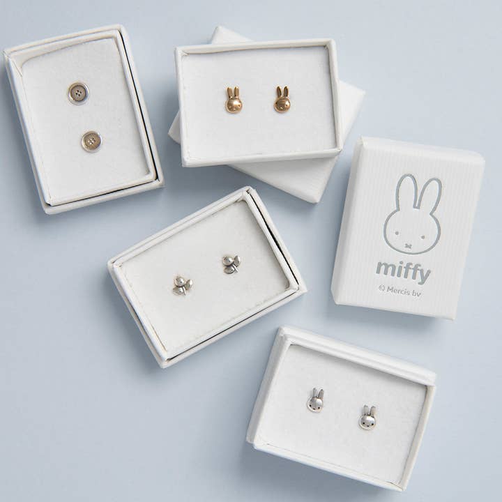 LICENSED TO CHARM - Wholesale Stud/Post Earrings - Miffy Mini Head Stud Earrings (Sterling Silver)3