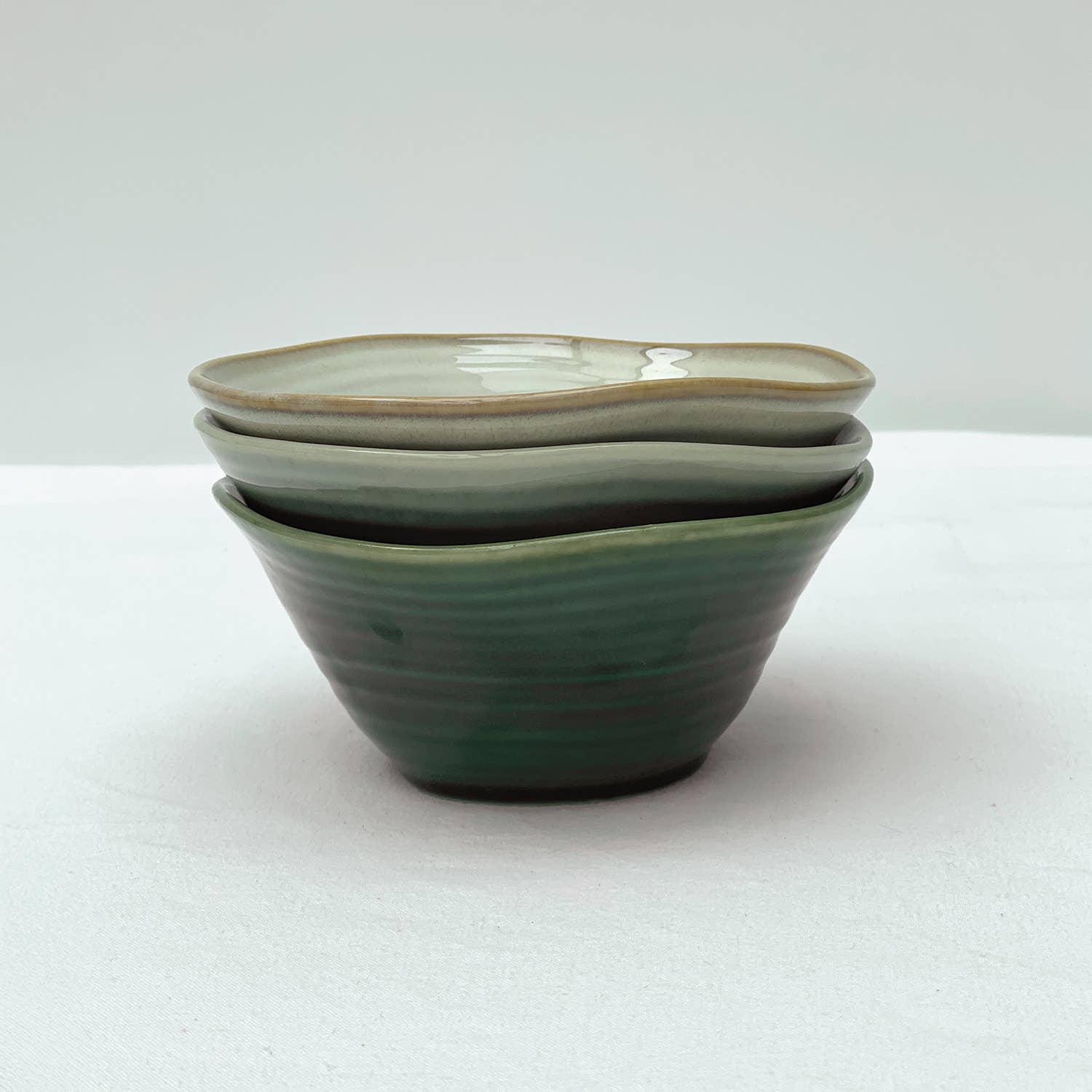 Opjet Paris - Wholesale Serve Bowl - Sapa nature green bowl D15.5 H7.2cm1