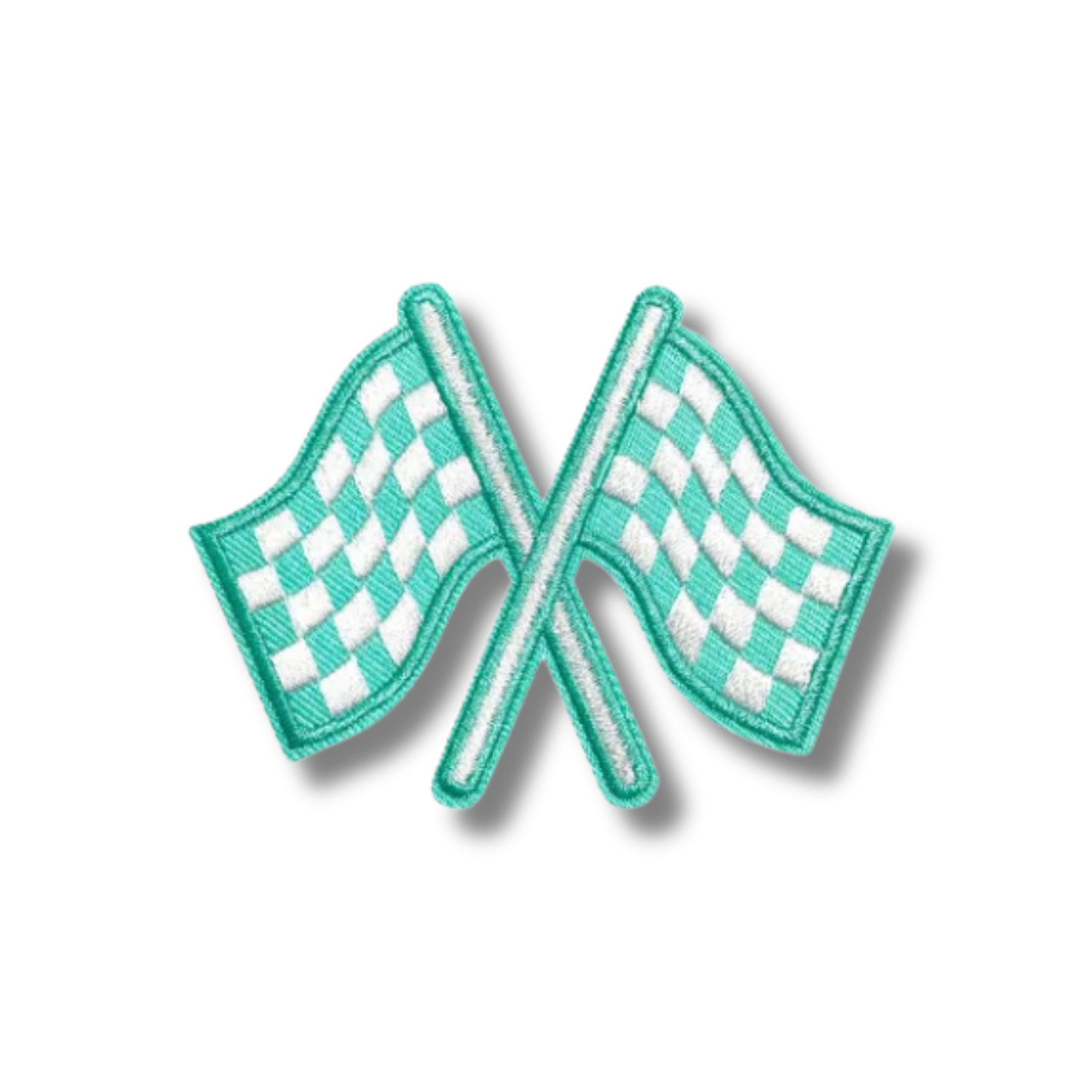 Love, Paige Designs - Wholesale Patch - Checkered Flag Embroidered Iron On Patch2