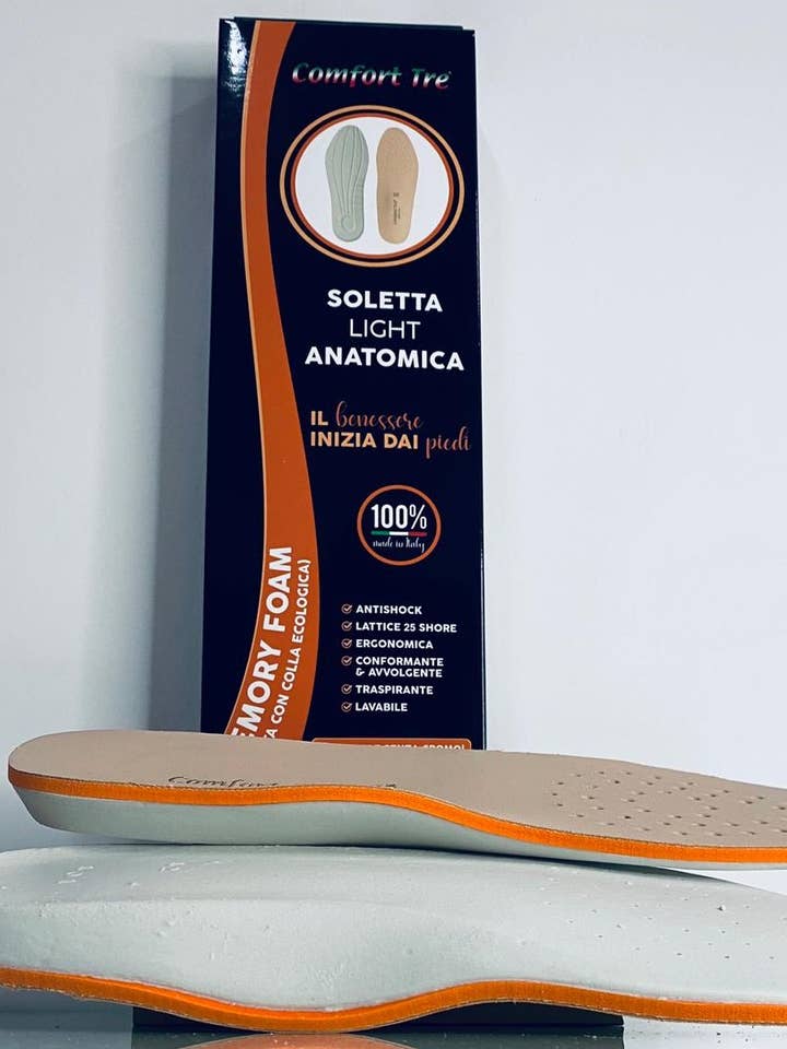 108 ANATOMISCHE LATEX UND MEMORY-INNENSOHLE für den Großhandel von SIB.TRE snc