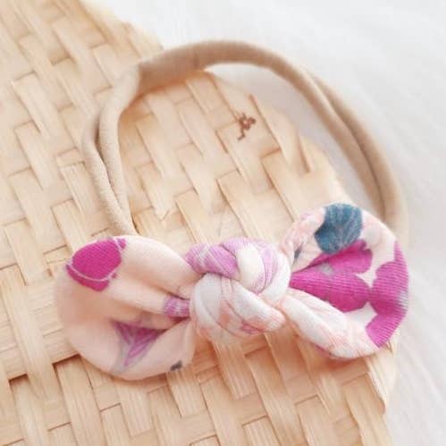 Flower Child Mini Bow Headband for wholesale by Tribe of Five