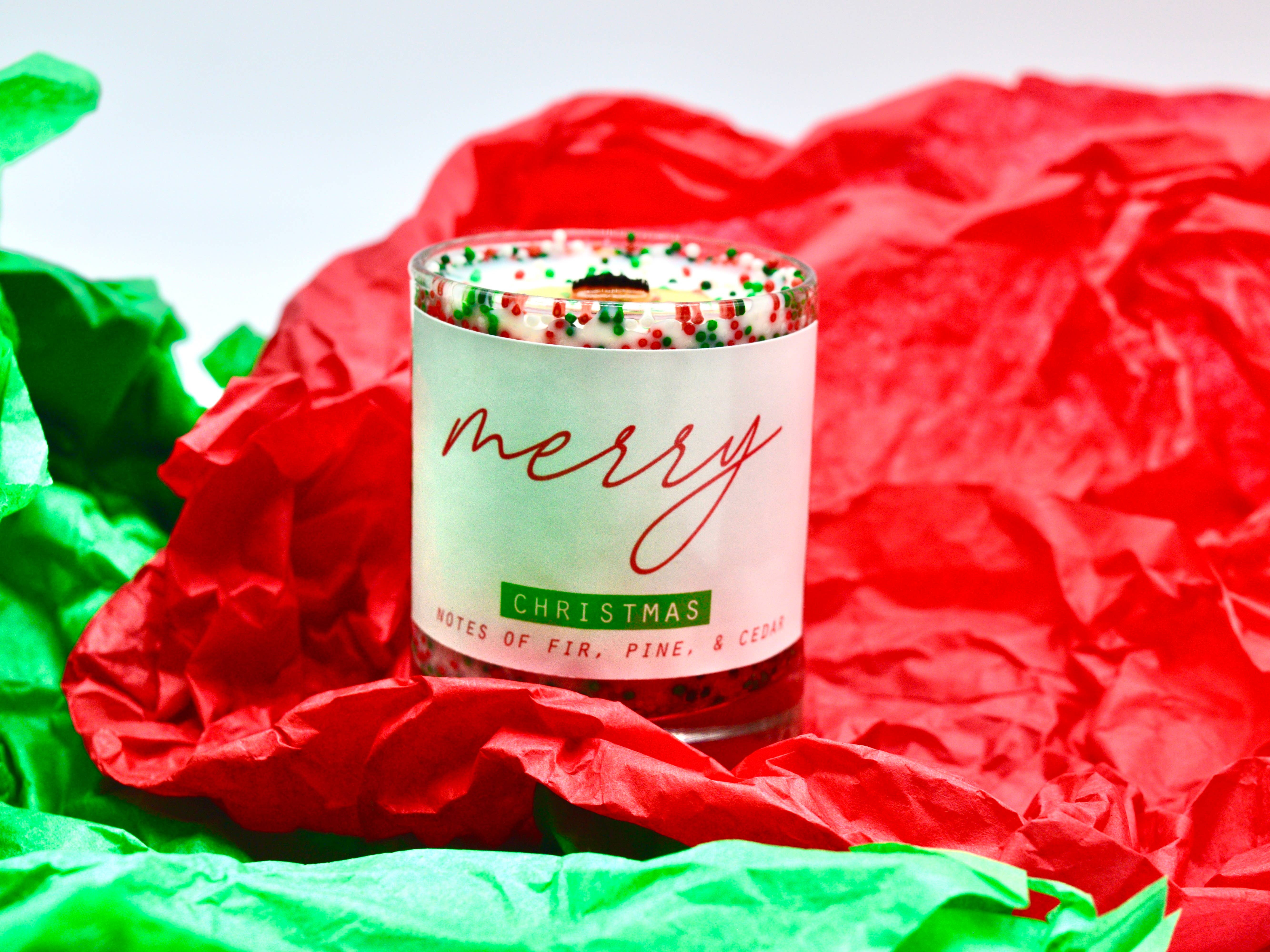 Continue Good – wholesale Jar/filled candle – Mini Merry Christmas Candle3