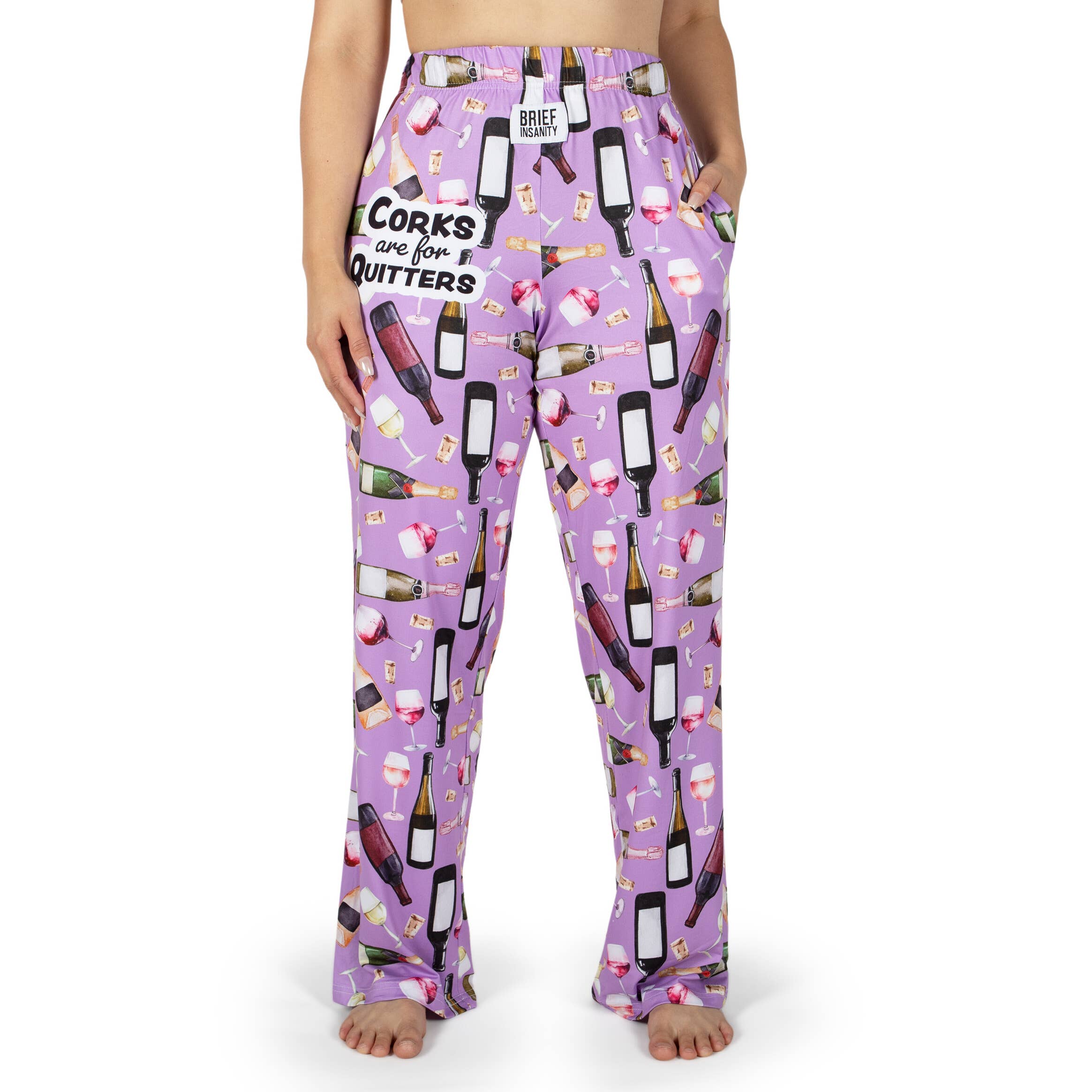 BRIEF INSANITY - Wholesale Sleepwear Bottom - Women's - Corks Are For Quitters Pajama Lounge Pants2