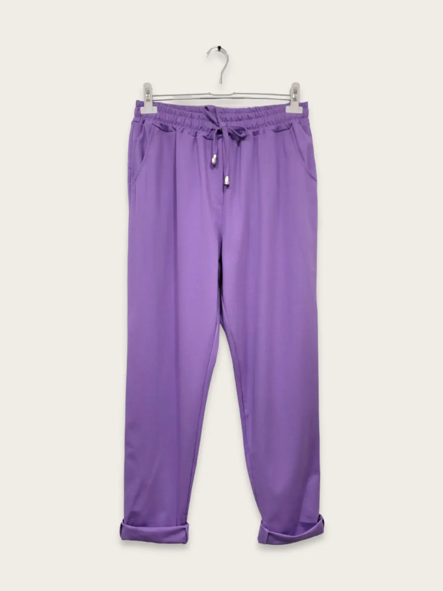 C'MELODIE - Wholesale Pants - Women's - Plus Size - Fluid Pants with Elastic Waist1