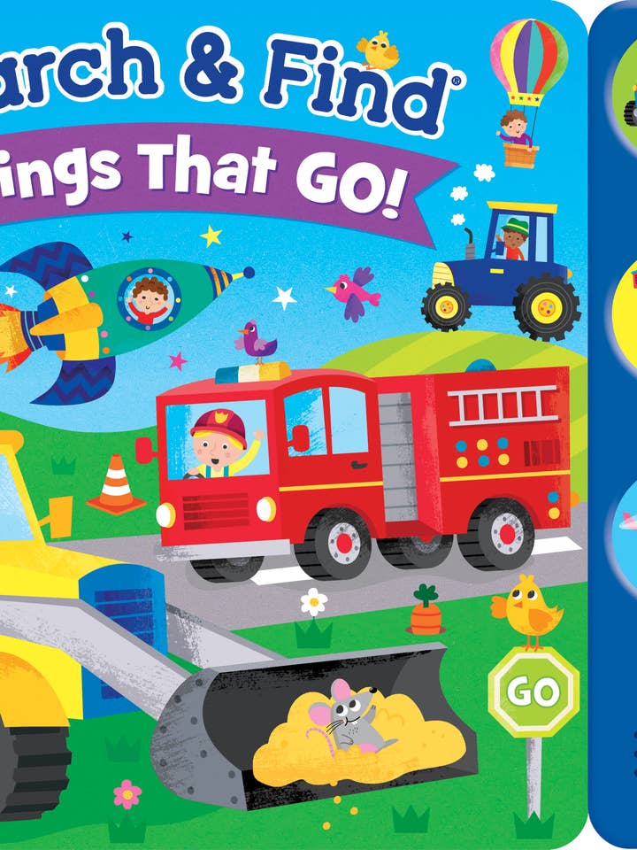 Search & Find Things that Go: 6-Button Sound Book for wholesale by Kidsbooks Publishing