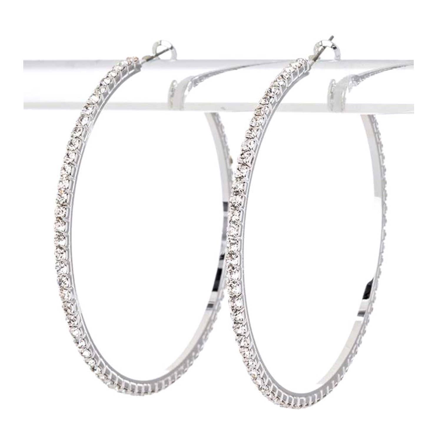 LA Jewelry Plaza – Großhandel Hoops – 80MM Strass-Creolen1