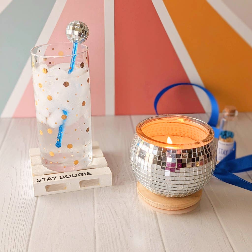 Bougie Vida - Wholesale Jar/Filled Candle - Disco Ball Soy Candle - 10 oz2