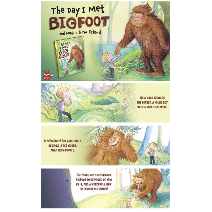 Fox Chapel Publishing - Wholesale Early Reader Book (6-8) - The Day I Met BigFoot And Made a New Friend - A Sweet Story5