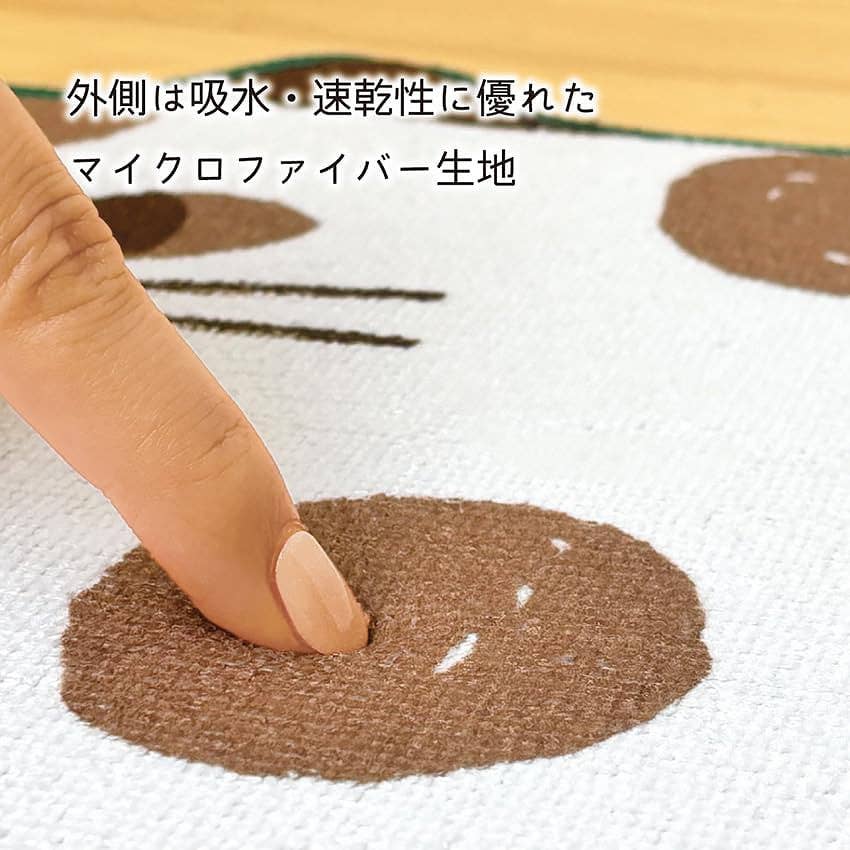 MinoCraft - Vente Torchon - Tapis égouttoir de cuisine en forme de chat5