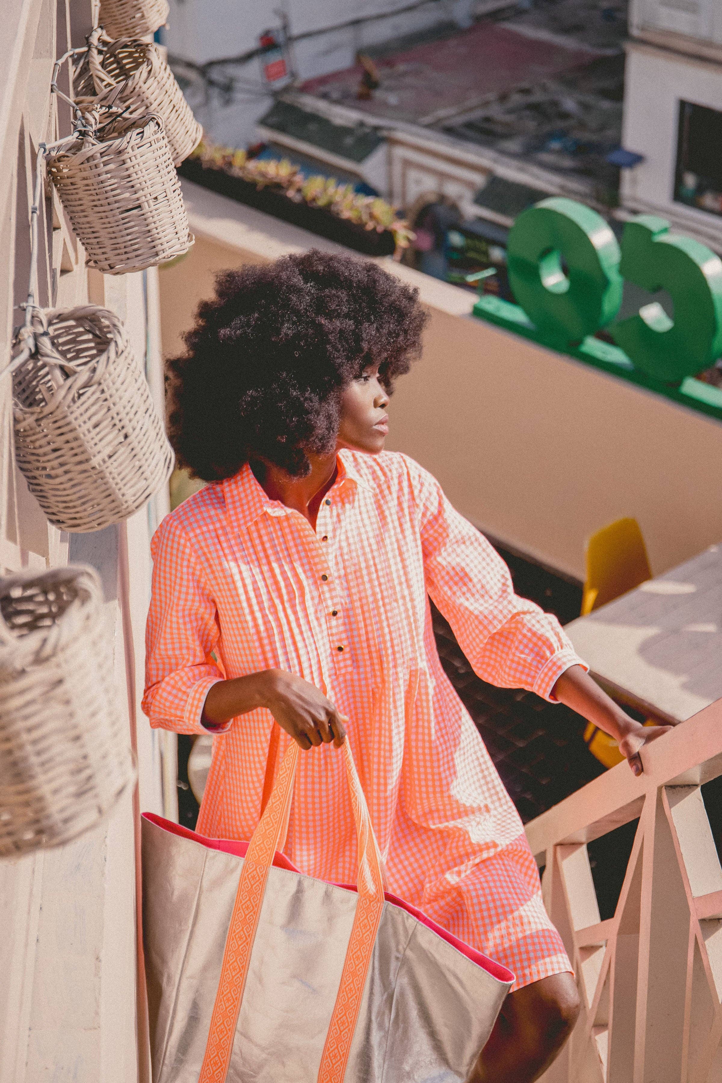 Cockatoo - Vente Sac de plage - ARGENT ÉCLATANT avec SAC DE PLAGE ORANGE5