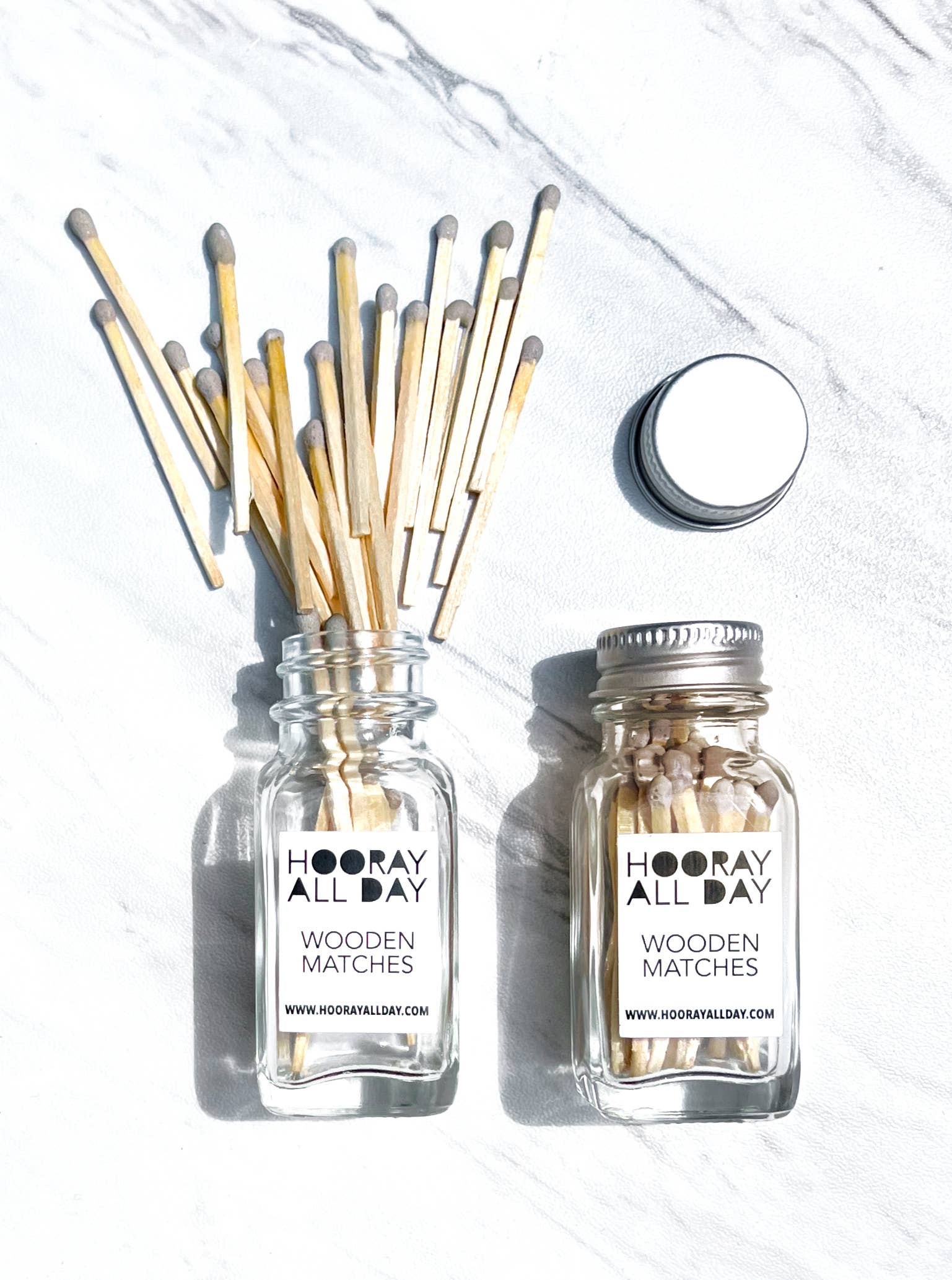 Hooray All Day - Wholesale Matches - Colorful Wooden Matches In Little Glass Bottle - New Colors!15