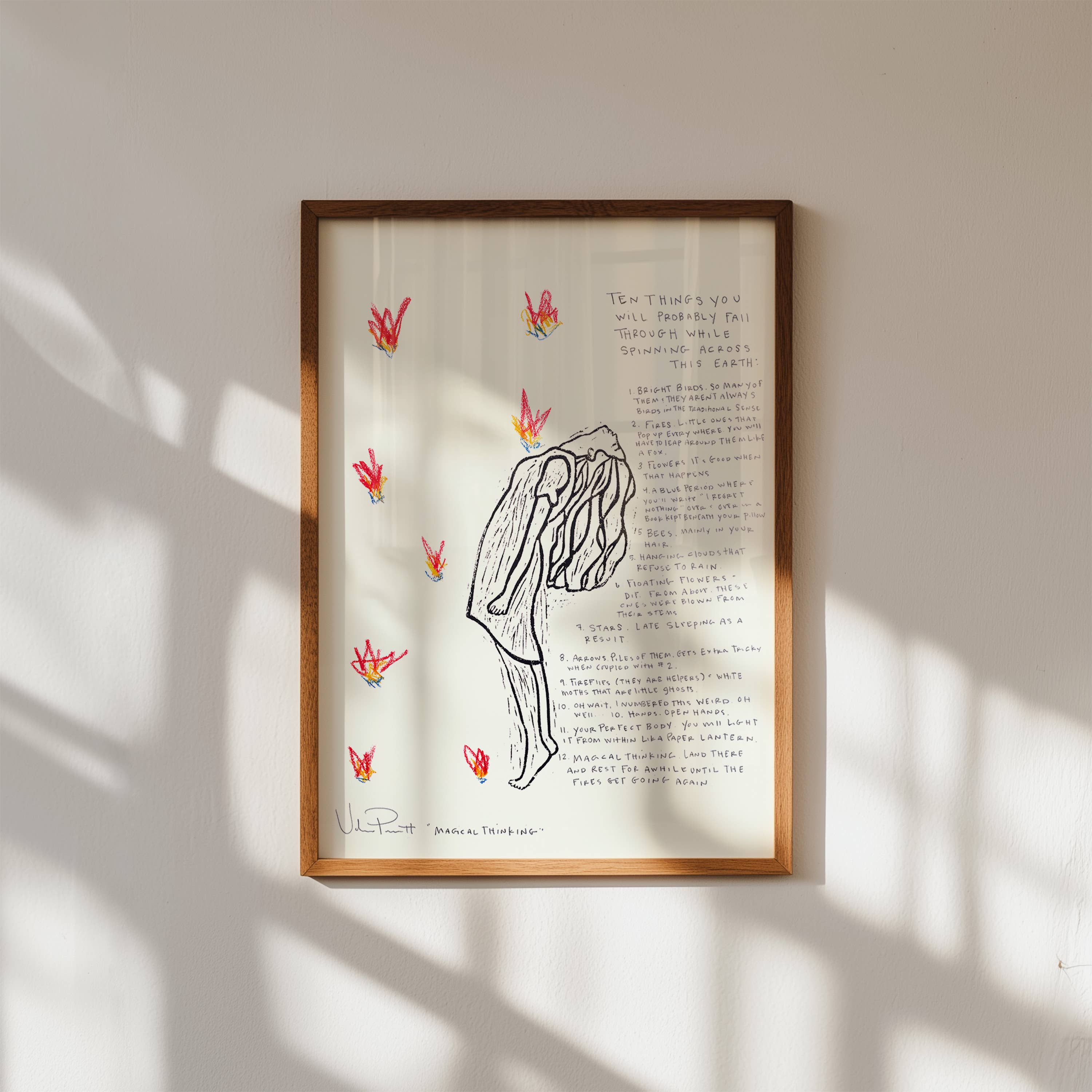 Valerie Perreault Studio - Wholesale Art Print - "Magical Thinking" - Woodcut Fine Art Print