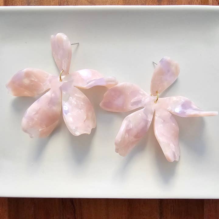 Spiffy & Splendid - Wholesale Dangle Earrings - Jasmine Earrings - Ballet Slipper // Spring, Summer, Flower, Floral, Statement