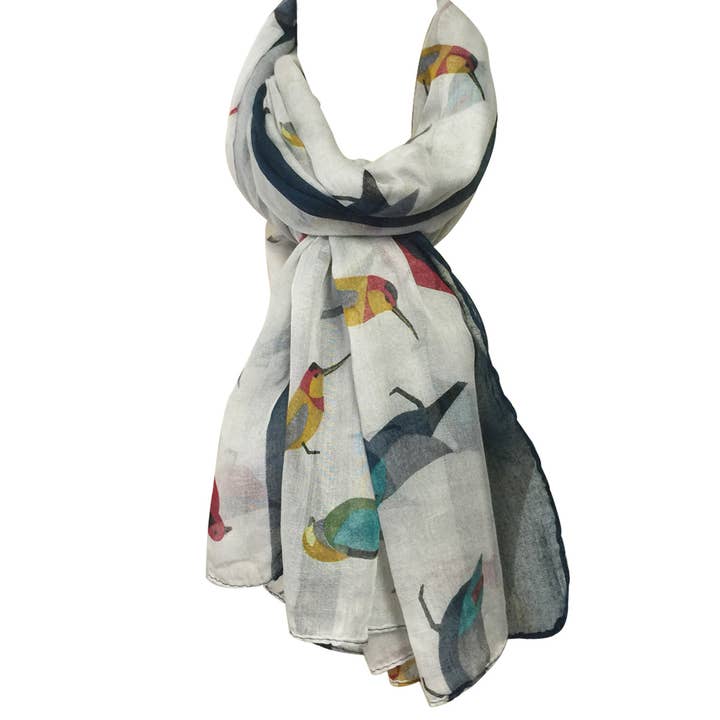 Wrapables.com - Wholesale Scarf - Women's - Wrapables Soft Viscose Bird Print Multi-Style Scarf18