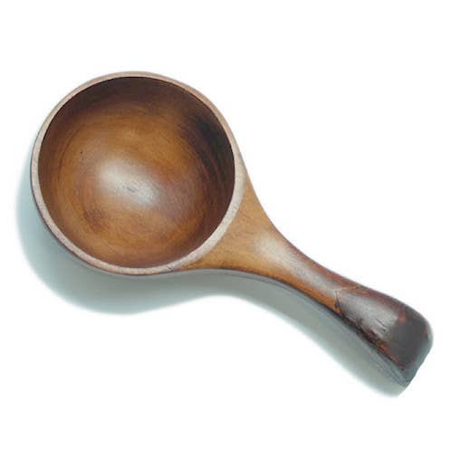 Asiatisk redskab, kort øse med kirsebærbarkhåndtag.#PT-259/S for engroshandel hos World Treasure Trading