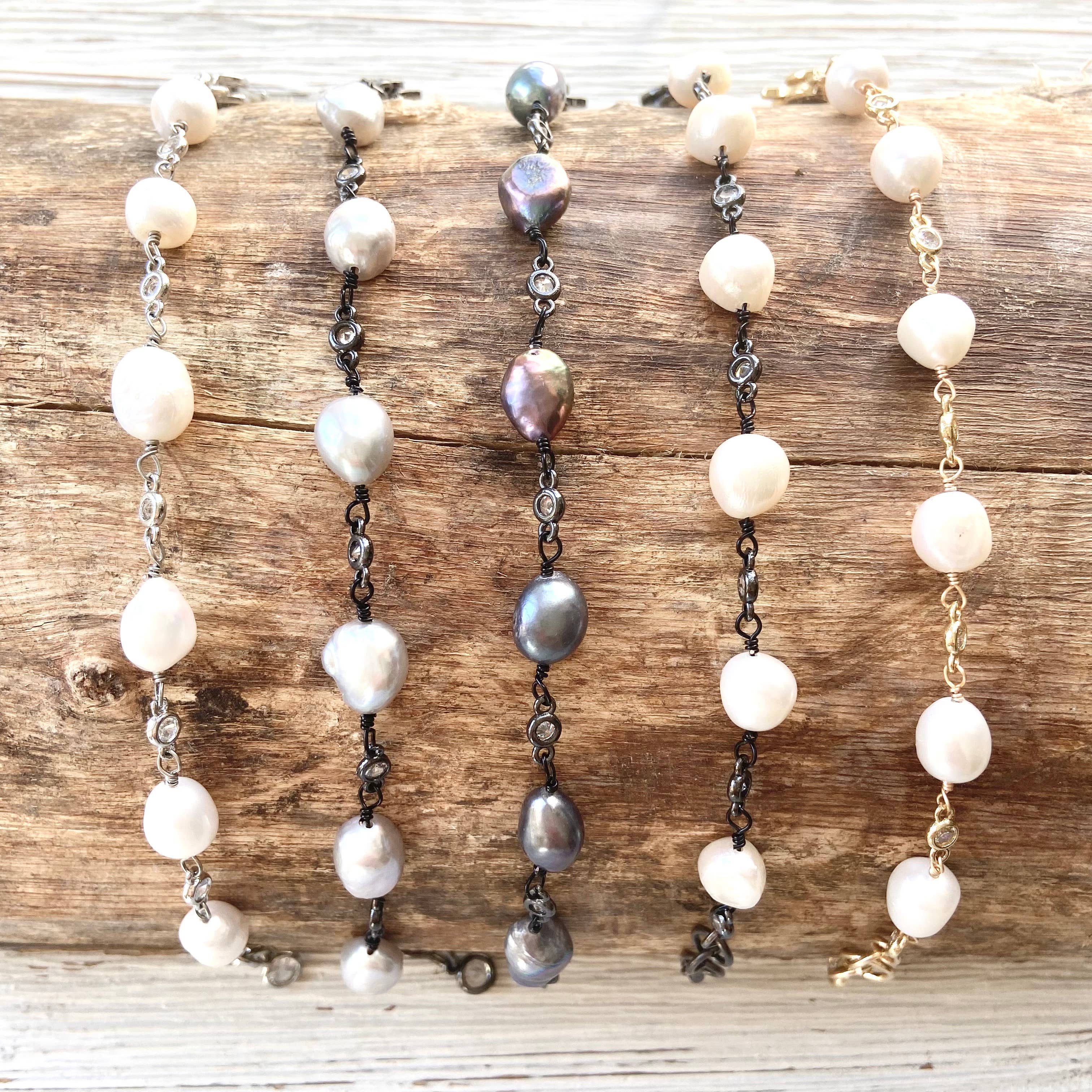 VB&CO Designs Handmade Jewelry - Wholesale Beaded Bracelet - Fresh water pearl bracelet boutique salon jewelry beach sea4