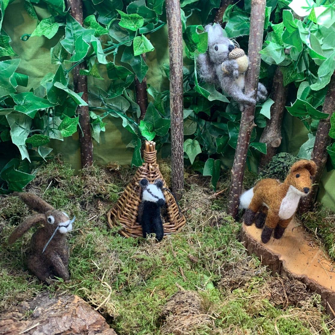 Felt So Good - Wholesale Ornament - Handmade Felt Bertie Badger Hanging Biodegradable Decoration6