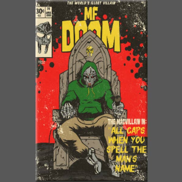 Ba Ba Buttons - Vendita all'ingrosso Calamite - MF DOOM, magnete, pulsante, specchio, copertina a fumetti