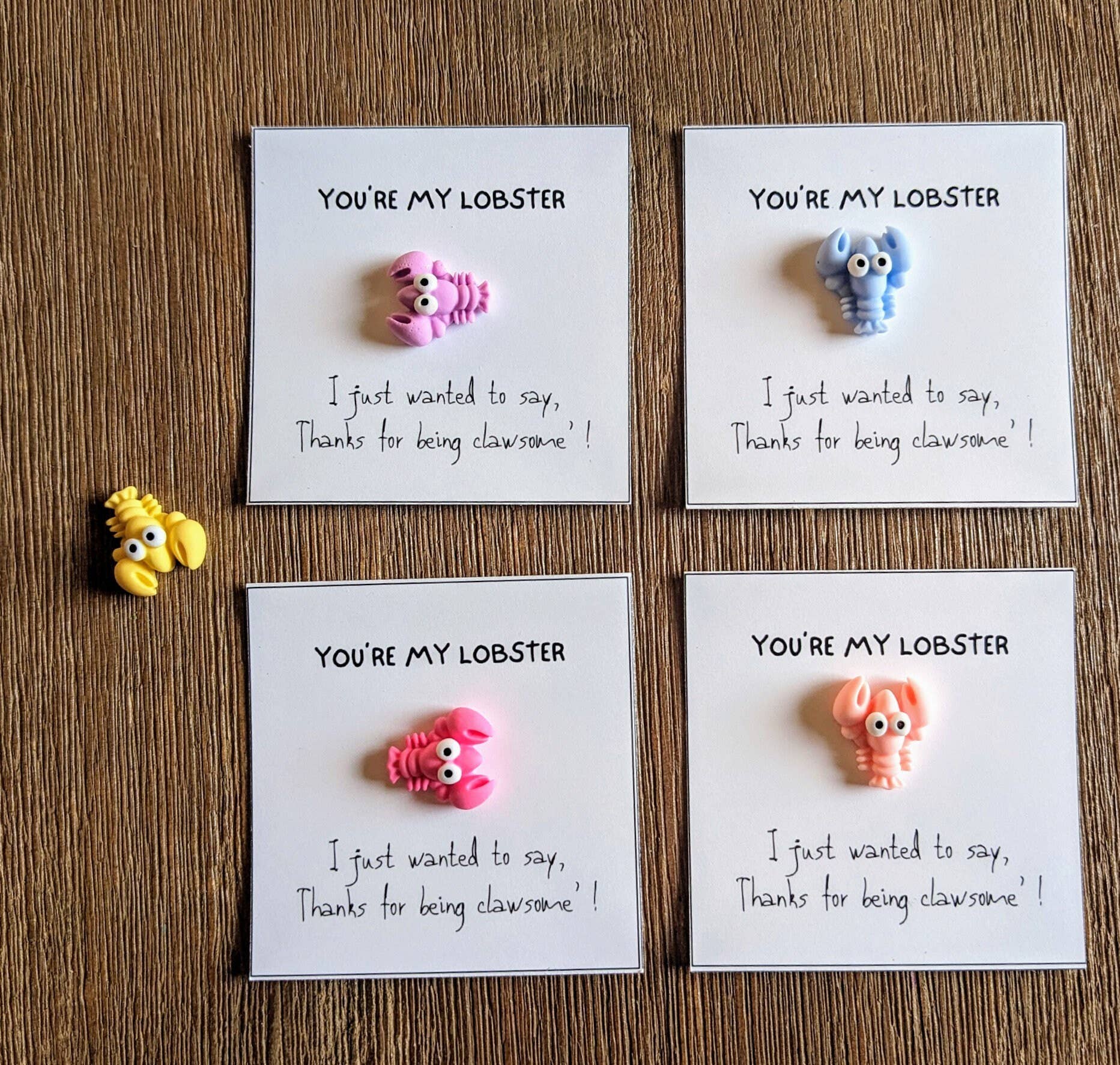 Uplifted Ink - Wholesale Love Card - Lobster Appreciation Love & Motivation Card1