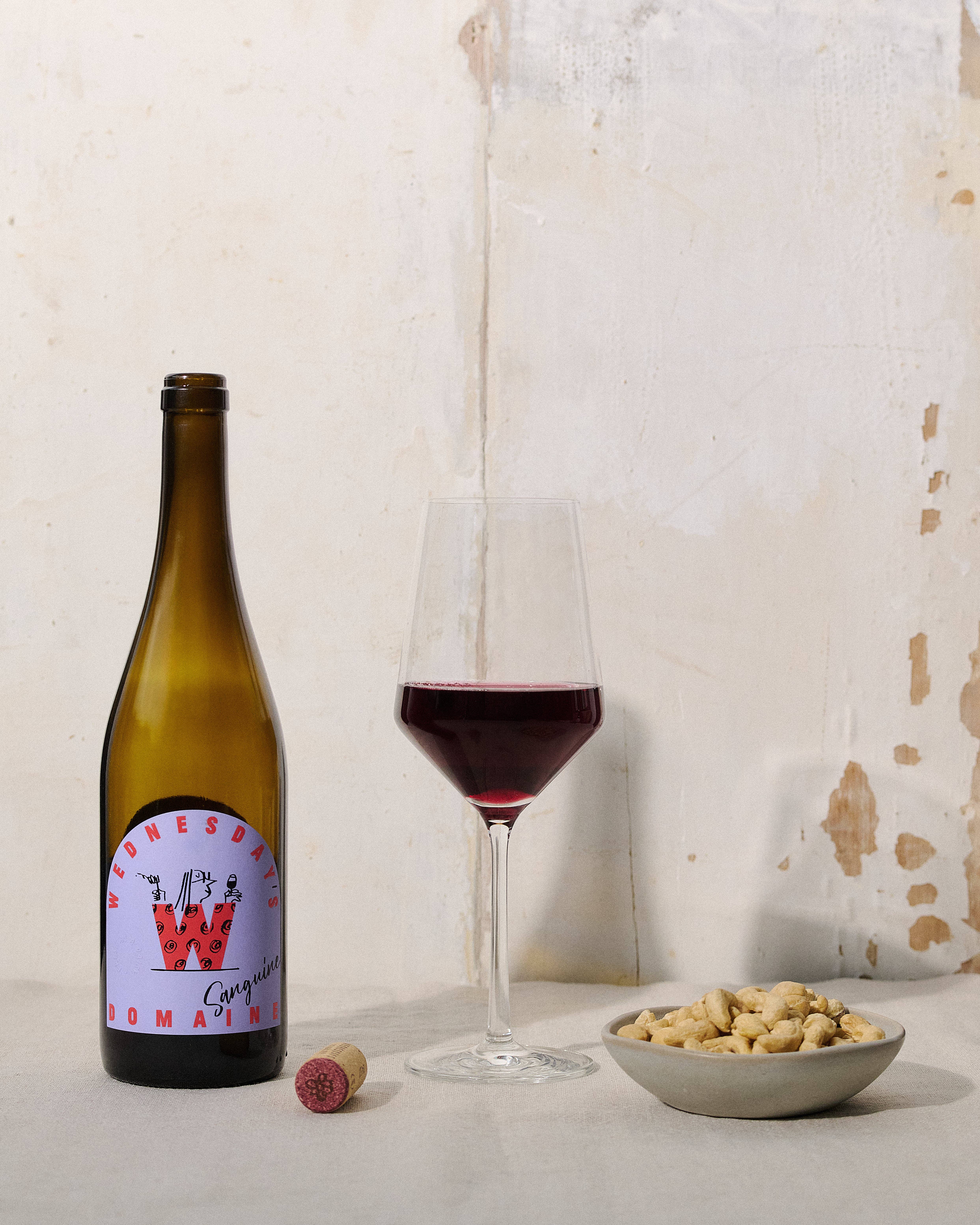 Wednesday's Domaine – wholesale Non-alcoholic spirits/wine/beer – 0.0% Sanguine (Alcohol Free Red Wine)1