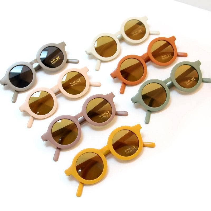 KiddieKickz - Vente Lunettes de soleil – enfant - Lunettes de soleil enfants à monture ronde givrée0